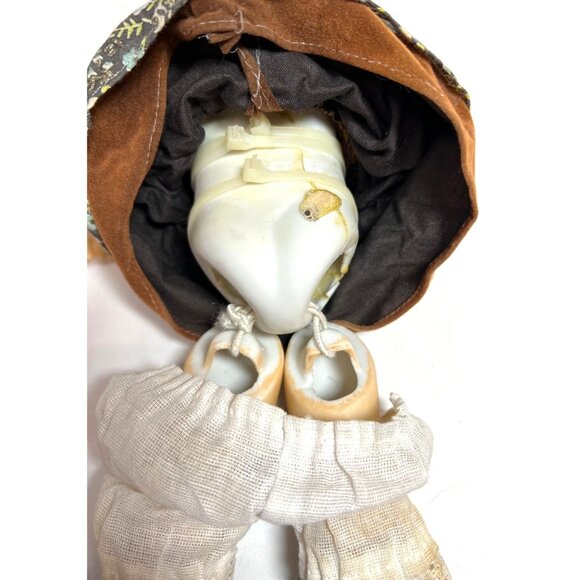 Vtg Hummel Goebel Style Hansel Gretel String Jointed Porcelain Dolls Bisque 11” - Picture 10 of 13